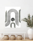 Lunar Maze II by June Erica Vess on GIANT ART - neutral abstract