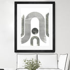 Lunar Maze II by June Erica Vess on GIANT ART - neutral abstract