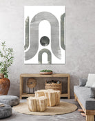 Lunar Maze II by June Erica Vess on GIANT ART - neutral abstract