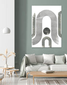 Lunar Maze II by June Erica Vess on GIANT ART - neutral abstract