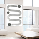 Lunar Maze IV by June Erica Vess on GIANT ART - neutral abstract