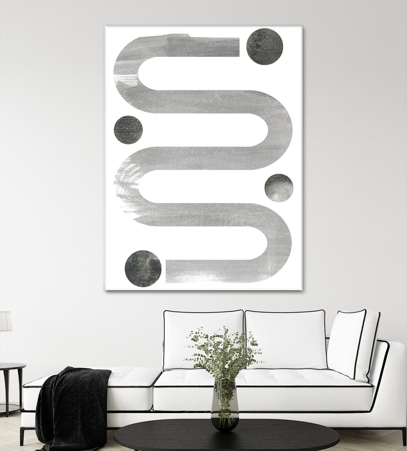 Lunar Maze IV by June Erica Vess on GIANT ART - neutral abstract