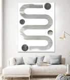 Lunar Maze IV by June Erica Vess on GIANT ART - neutral abstract