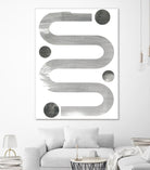 Lunar Maze IV by June Erica Vess on GIANT ART - neutral abstract