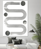 Lunar Maze IV by June Erica Vess on GIANT ART - neutral abstract