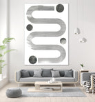 Lunar Maze IV by June Erica Vess on GIANT ART - neutral abstract