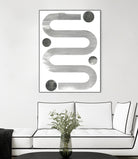 Lunar Maze IV by June Erica Vess on GIANT ART - neutral abstract