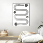 Lunar Maze IV by June Erica Vess on GIANT ART - neutral abstract