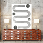 Lunar Maze IV by June Erica Vess on GIANT ART - neutral abstract