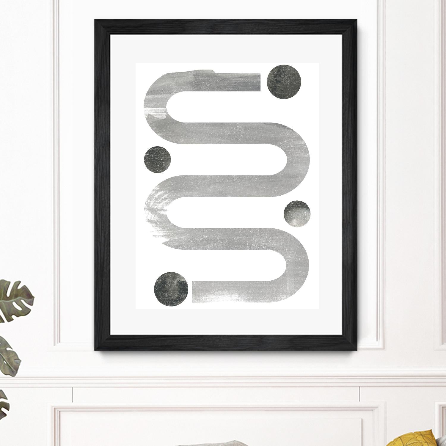 Lunar Maze IV by June Erica Vess on GIANT ART - neutral abstract