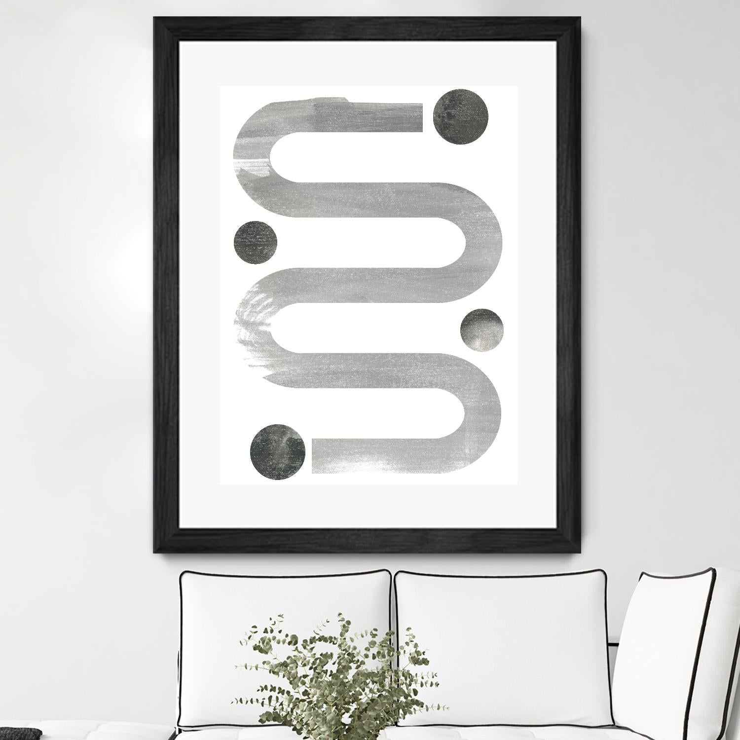 Lunar Maze IV by June Erica Vess on GIANT ART - neutral abstract