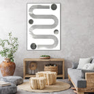 Lunar Maze IV by June Erica Vess on GIANT ART - neutral abstract