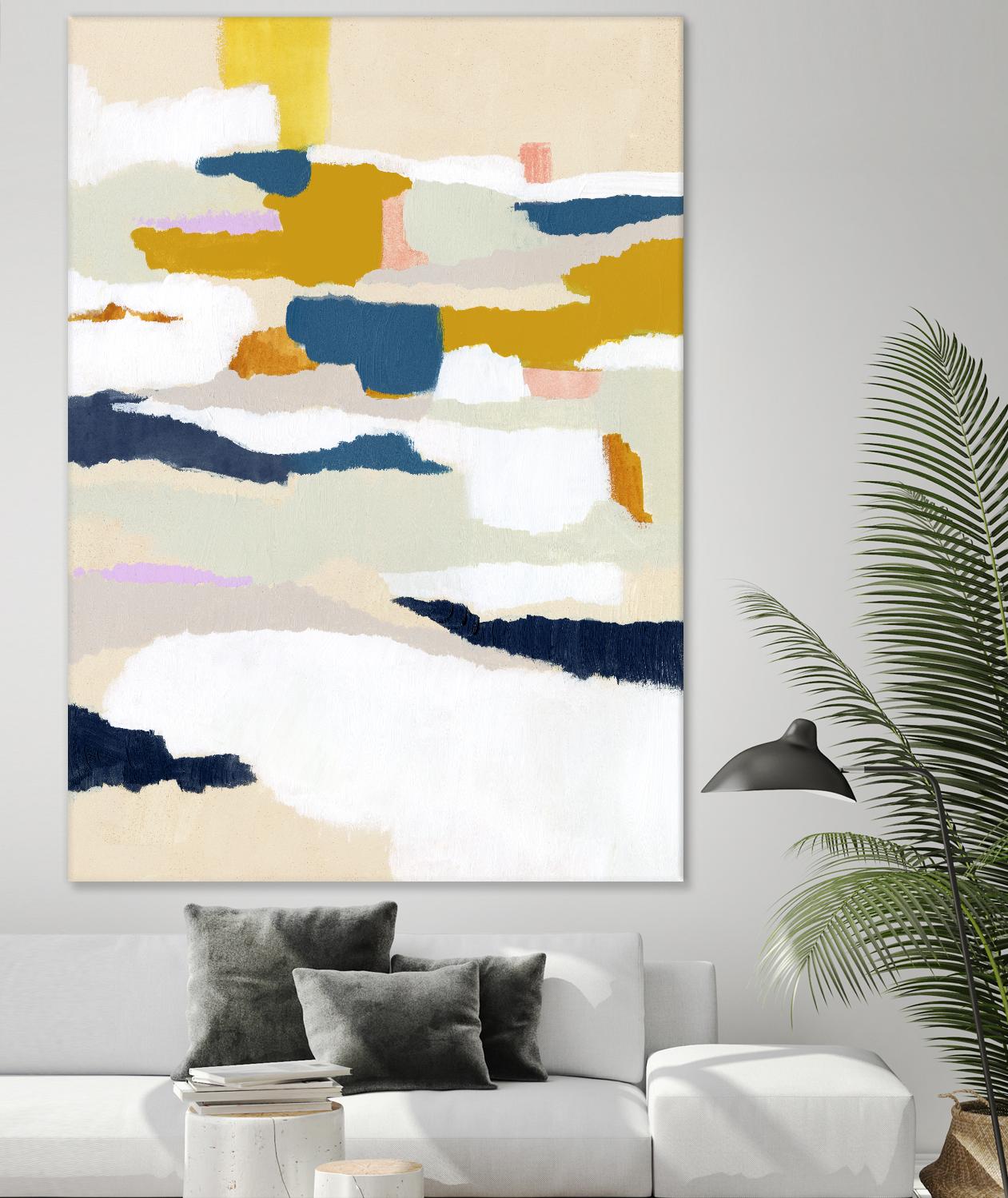 Woven Together II by Victoria Borges on GIANT ART - pastels abstract