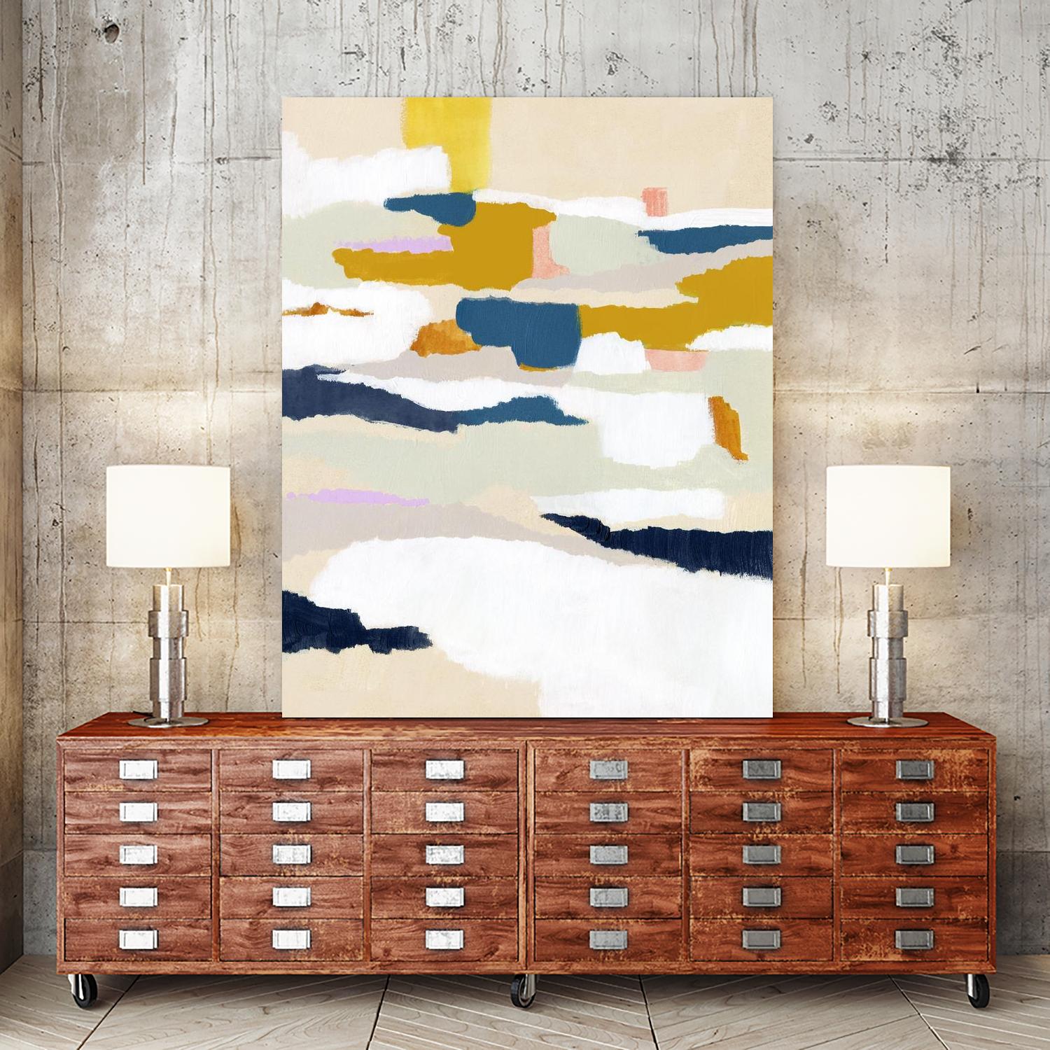 Woven Together II by Victoria Borges on GIANT ART - pastels abstract