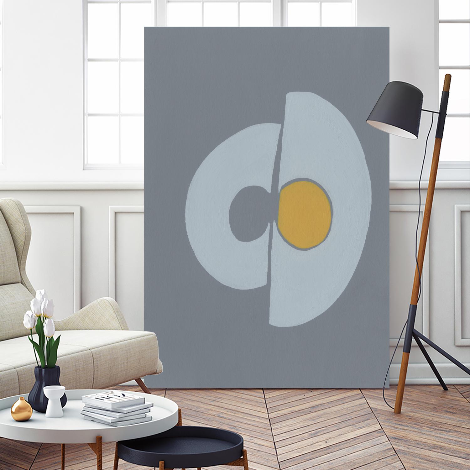 Quaternary Trilogy III by Regina Moore on GIANT ART - neutral abstract