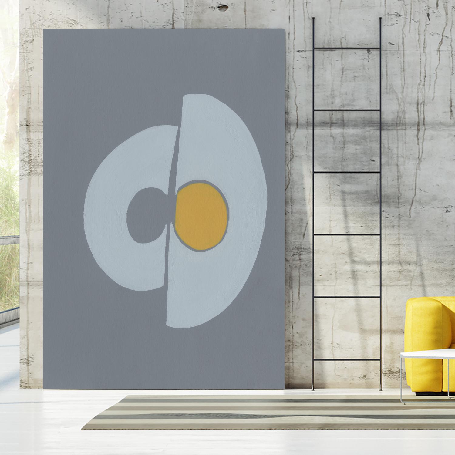 Quaternary Trilogy III by Regina Moore on GIANT ART - neutral abstract