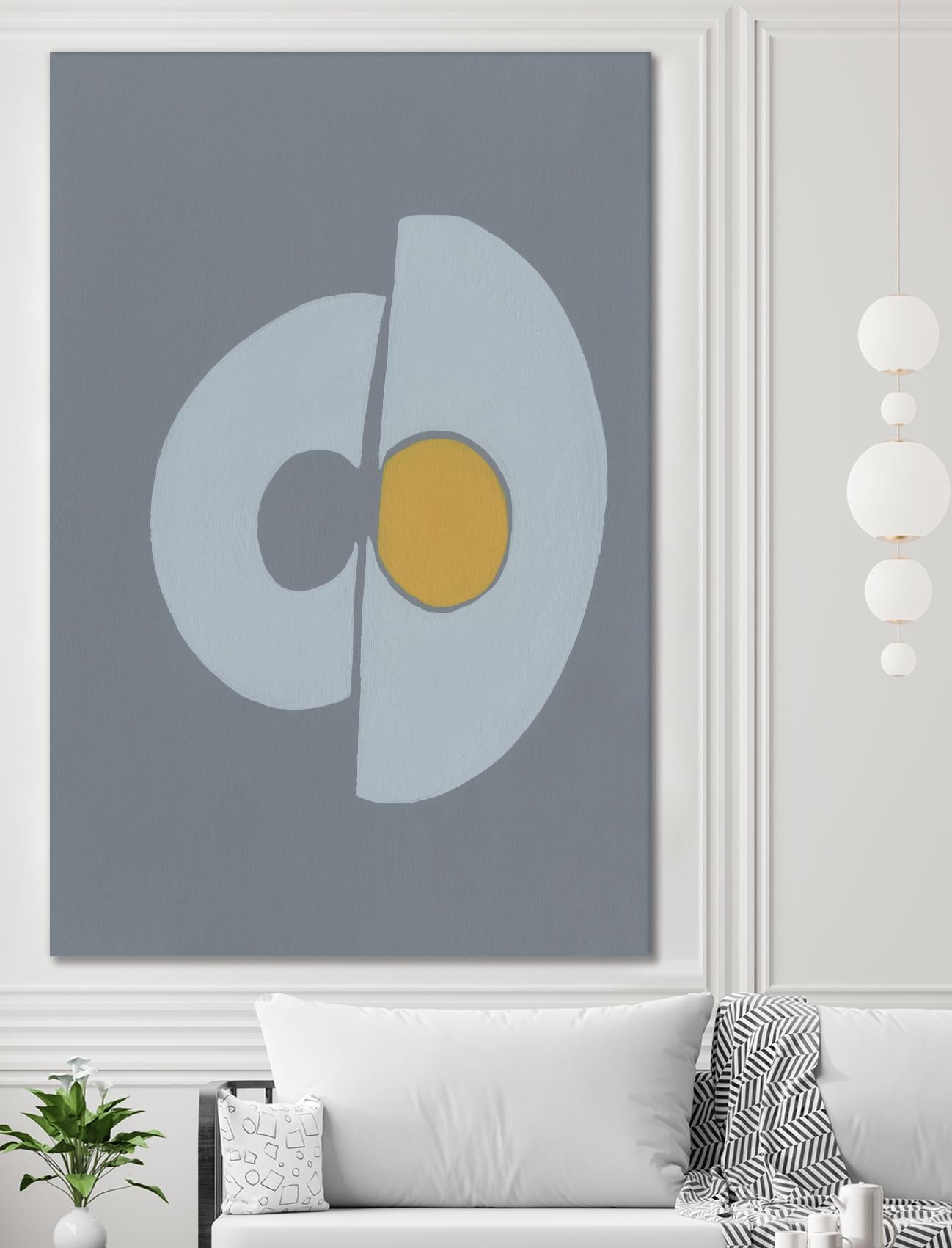 Quaternary Trilogy III by Regina Moore on GIANT ART - neutral abstract