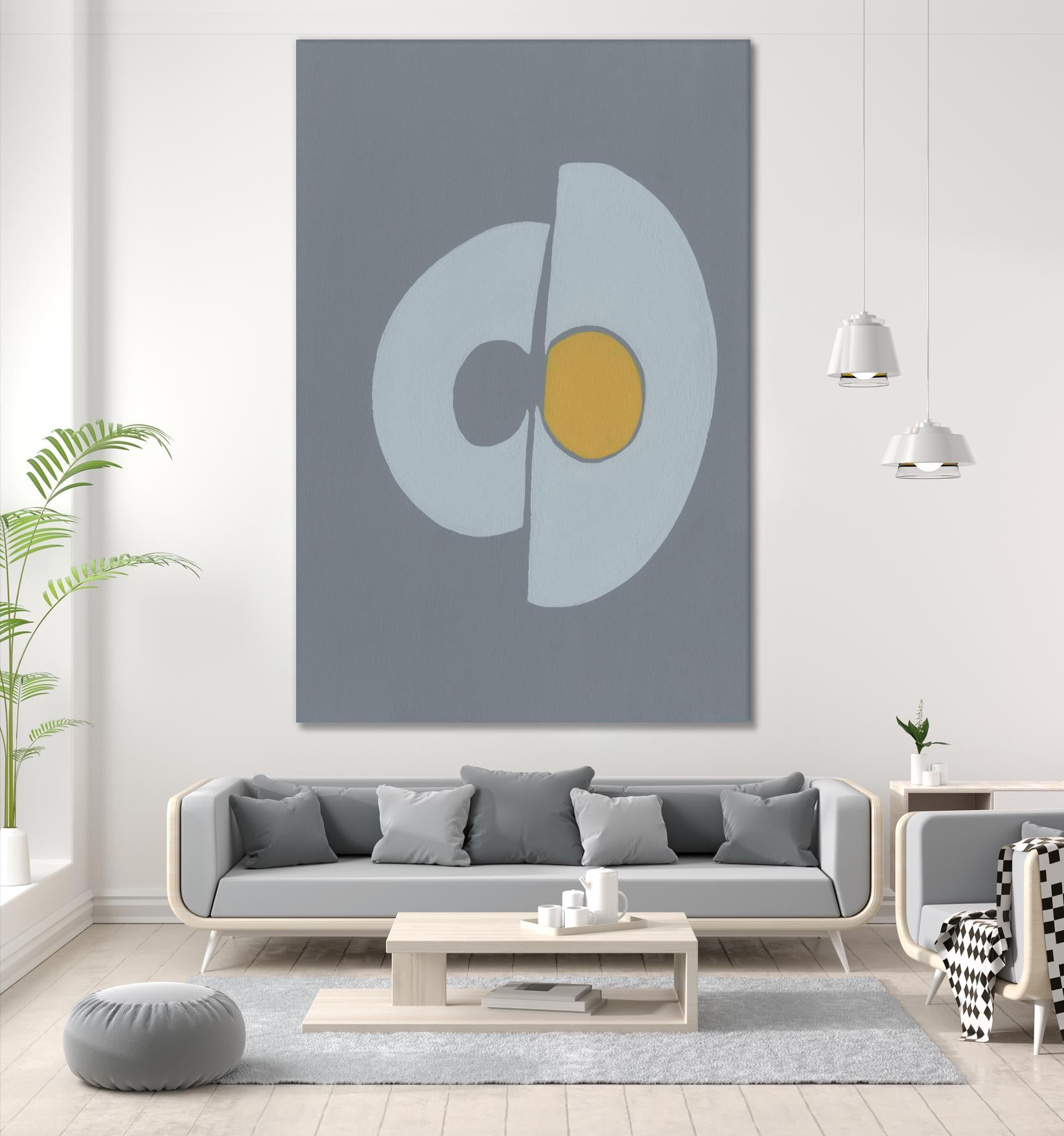 Quaternary Trilogy III by Regina Moore on GIANT ART - neutral abstract