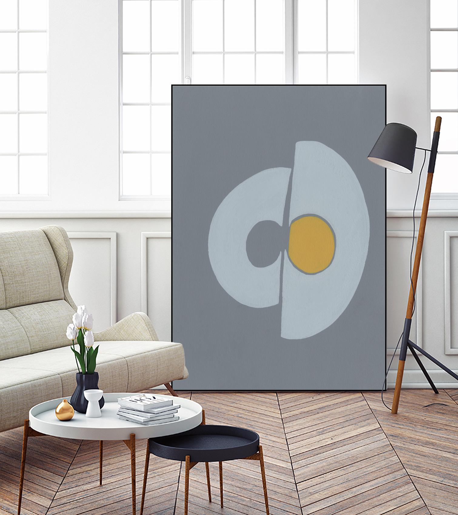 Quaternary Trilogy III by Regina Moore on GIANT ART - neutral abstract