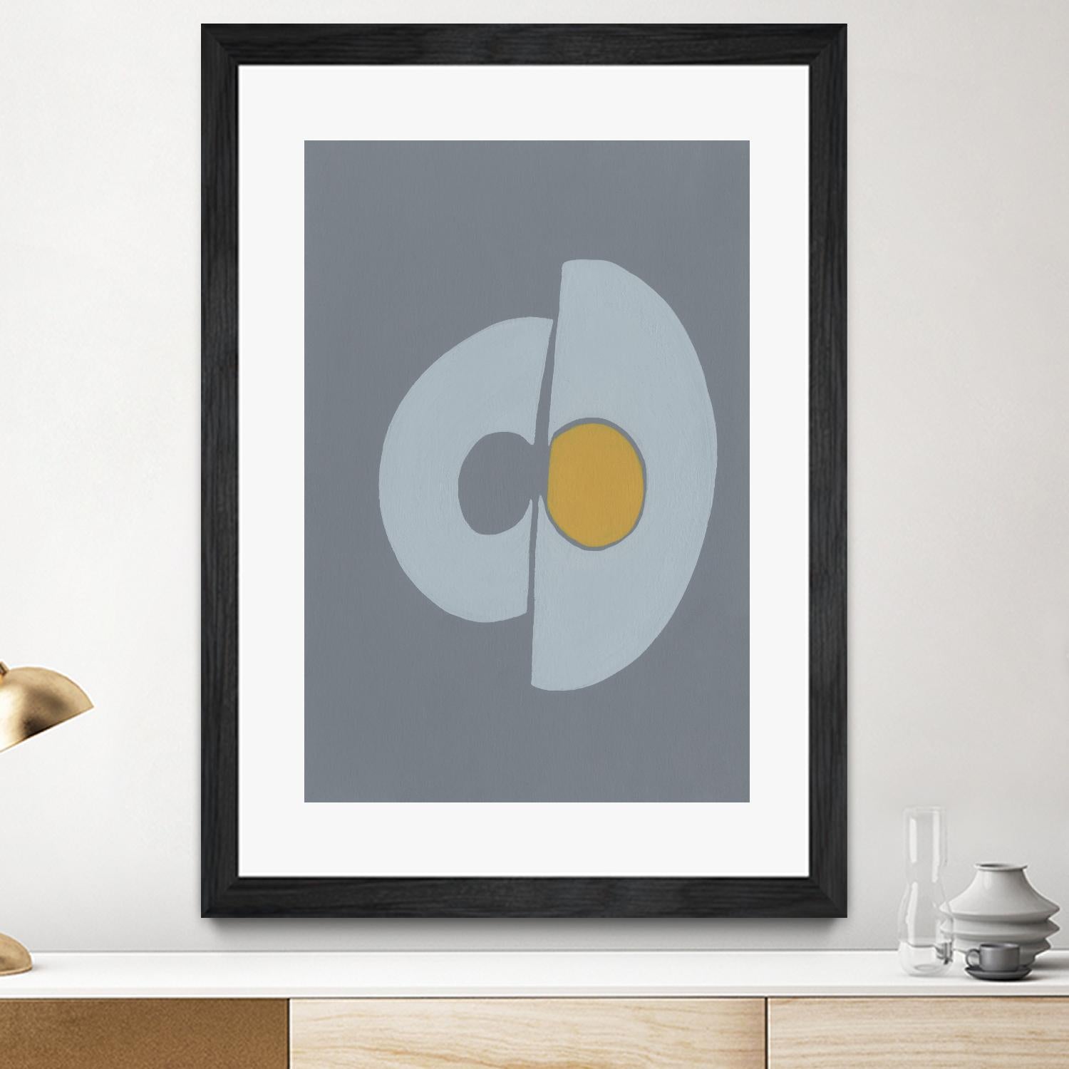 Quaternary Trilogy III by Regina Moore on GIANT ART - neutral abstract