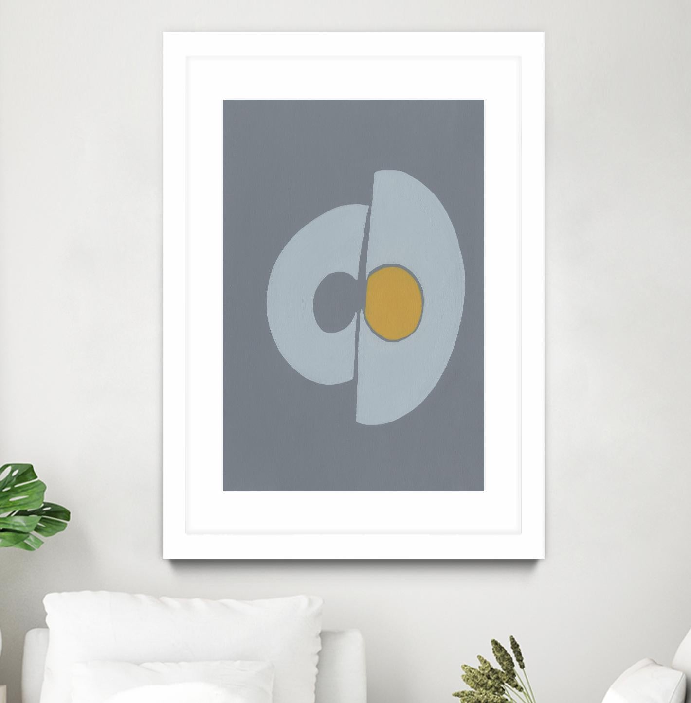 Quaternary Trilogy III by Regina Moore on GIANT ART - neutral abstract