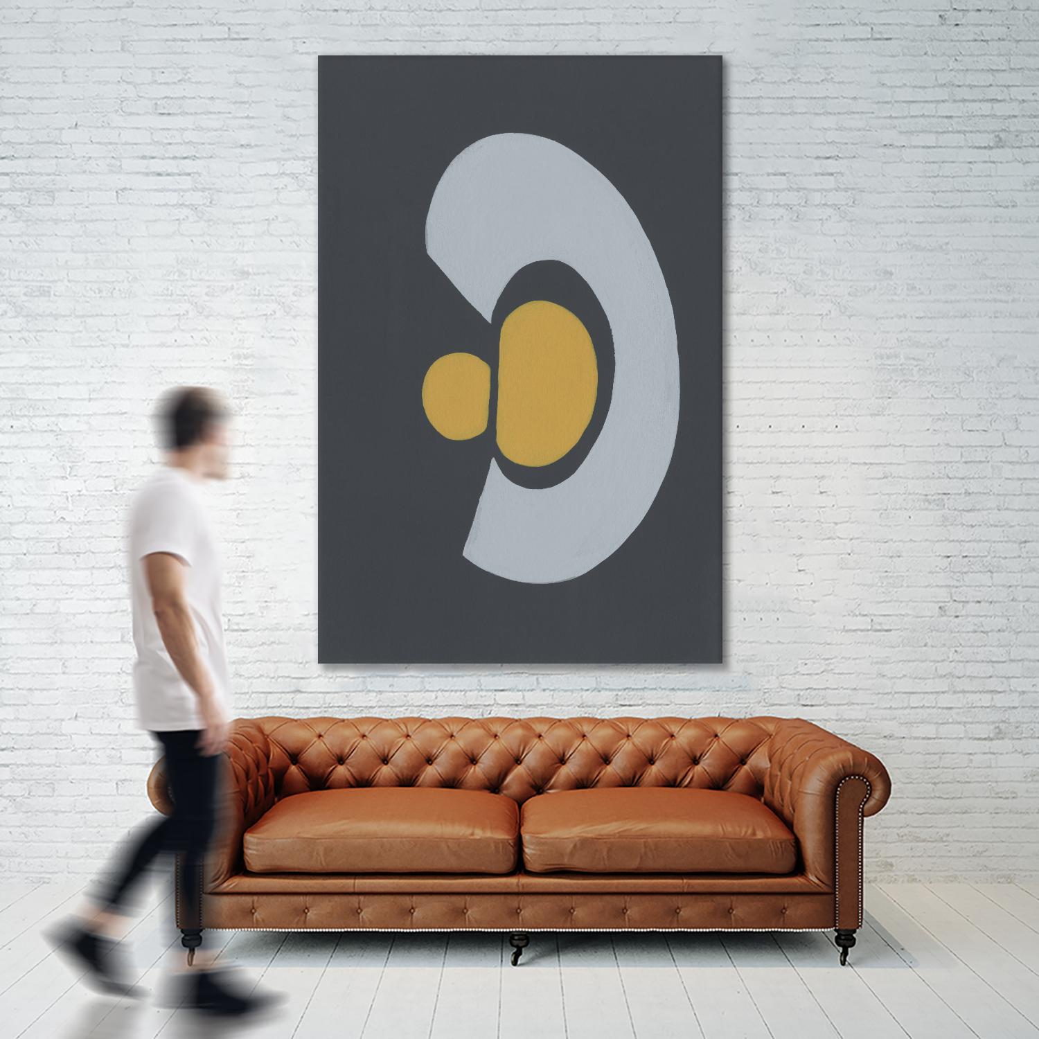 Quaternary Trilogy IV by Regina Moore on GIANT ART - neutral abstract