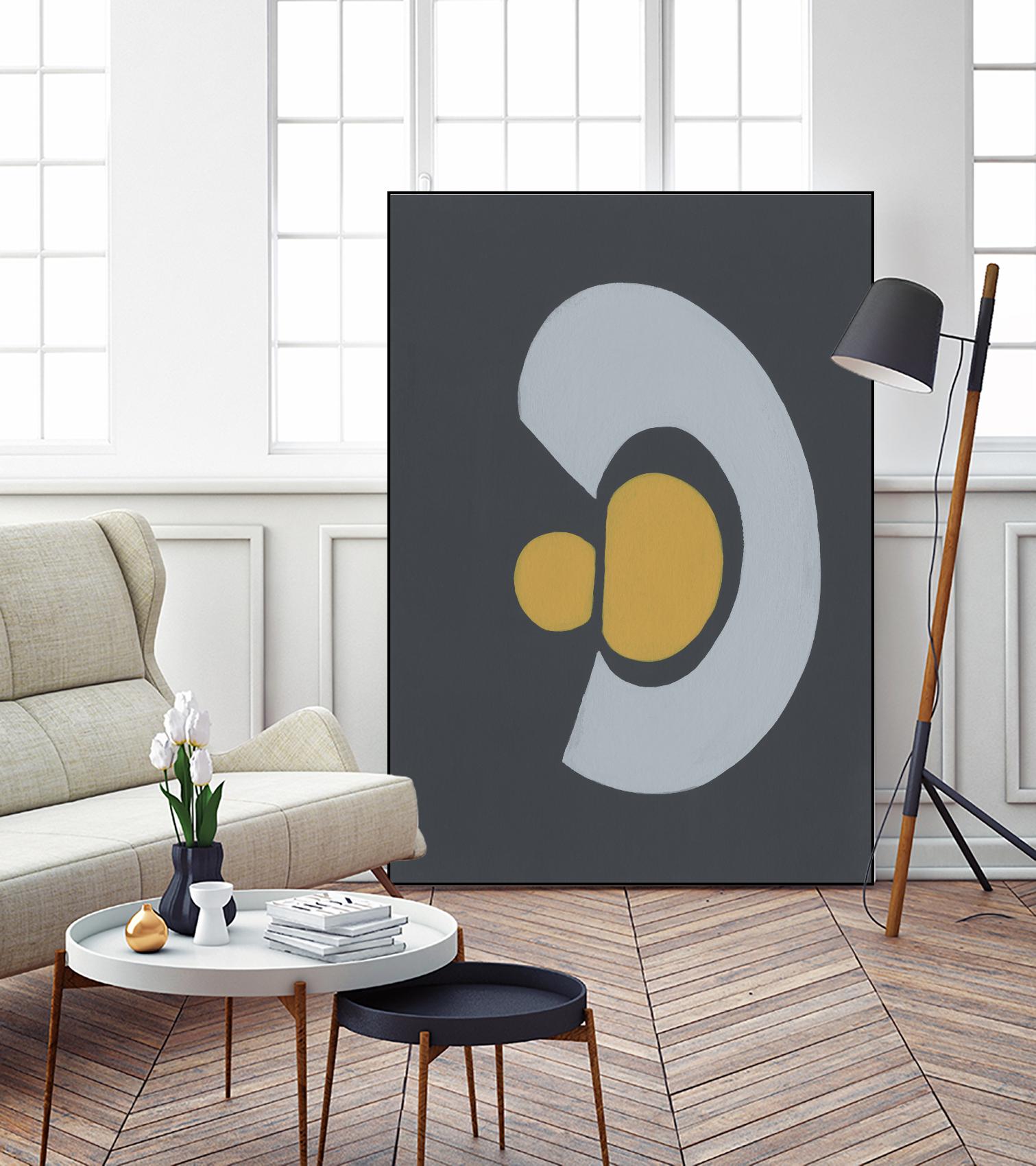 Quaternary Trilogy IV by Regina Moore on GIANT ART - neutral abstract