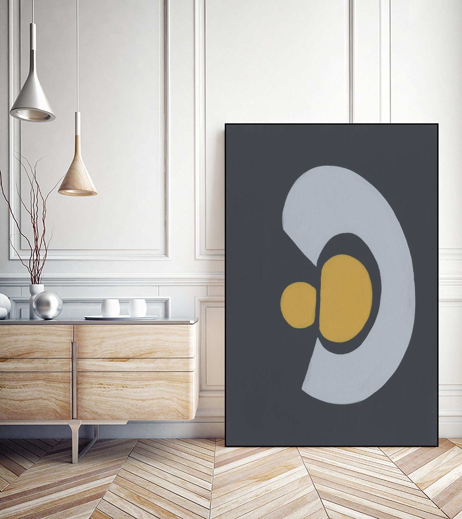 Quaternary Trilogy IV by Regina Moore on GIANT ART - neutral abstract