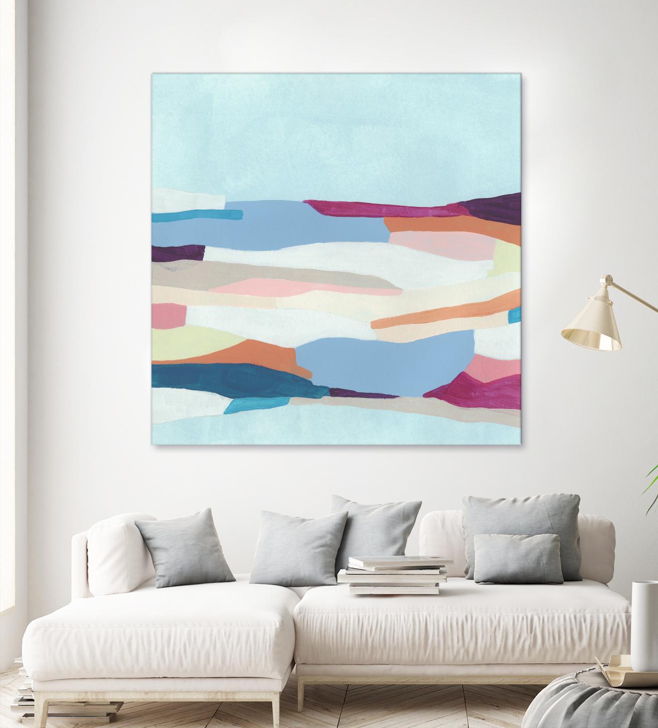 UA Stratascape I by June Erica Vess on GIANT ART - blue abstract