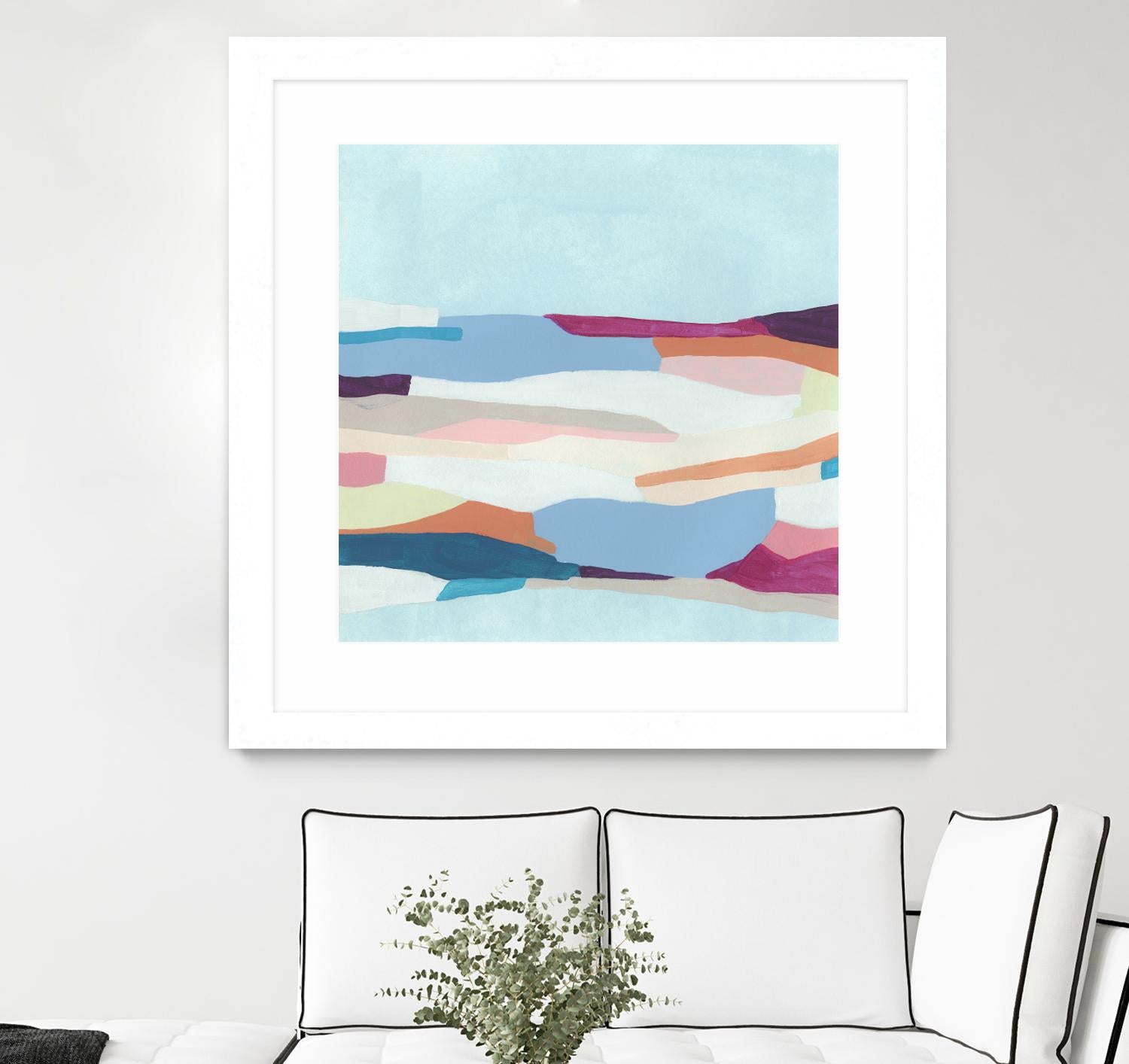 UA Stratascape I by June Erica Vess on GIANT ART - blue abstract