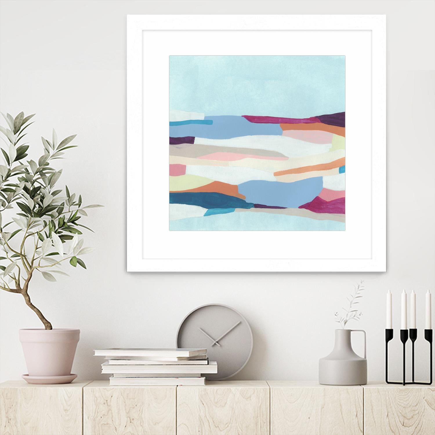 UA Stratascape I by June Erica Vess on GIANT ART - blue abstract