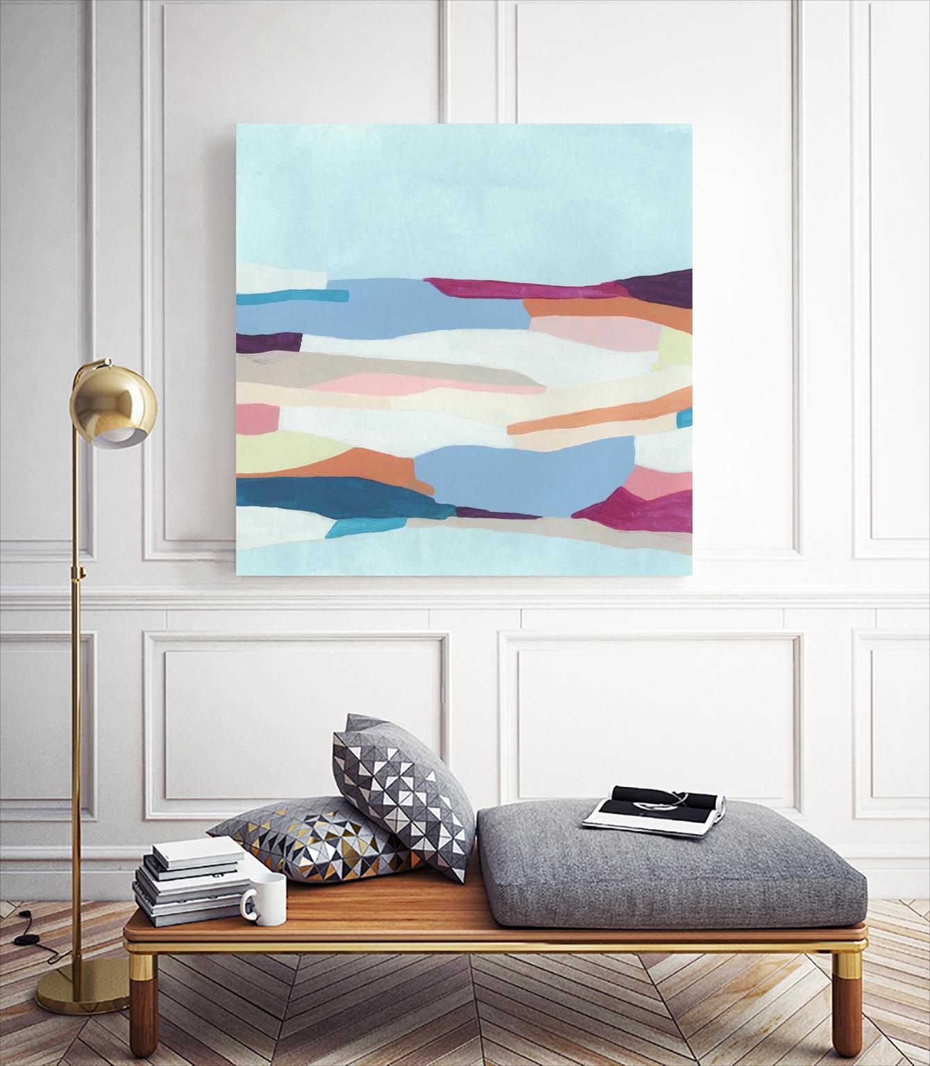 UA Stratascape I by June Erica Vess on GIANT ART - blue abstract