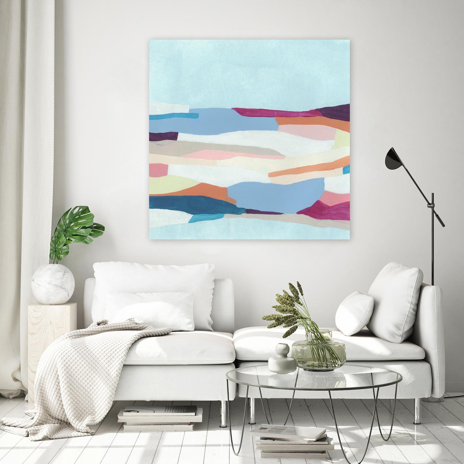 UA Stratascape I by June Erica Vess on GIANT ART - blue abstract