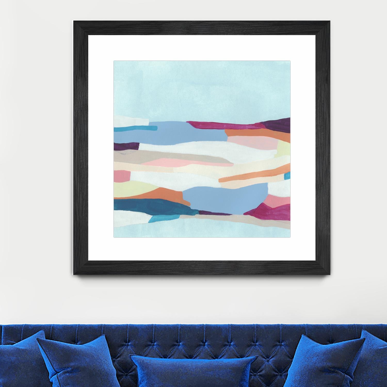 UA Stratascape I by June Erica Vess on GIANT ART - blue abstract