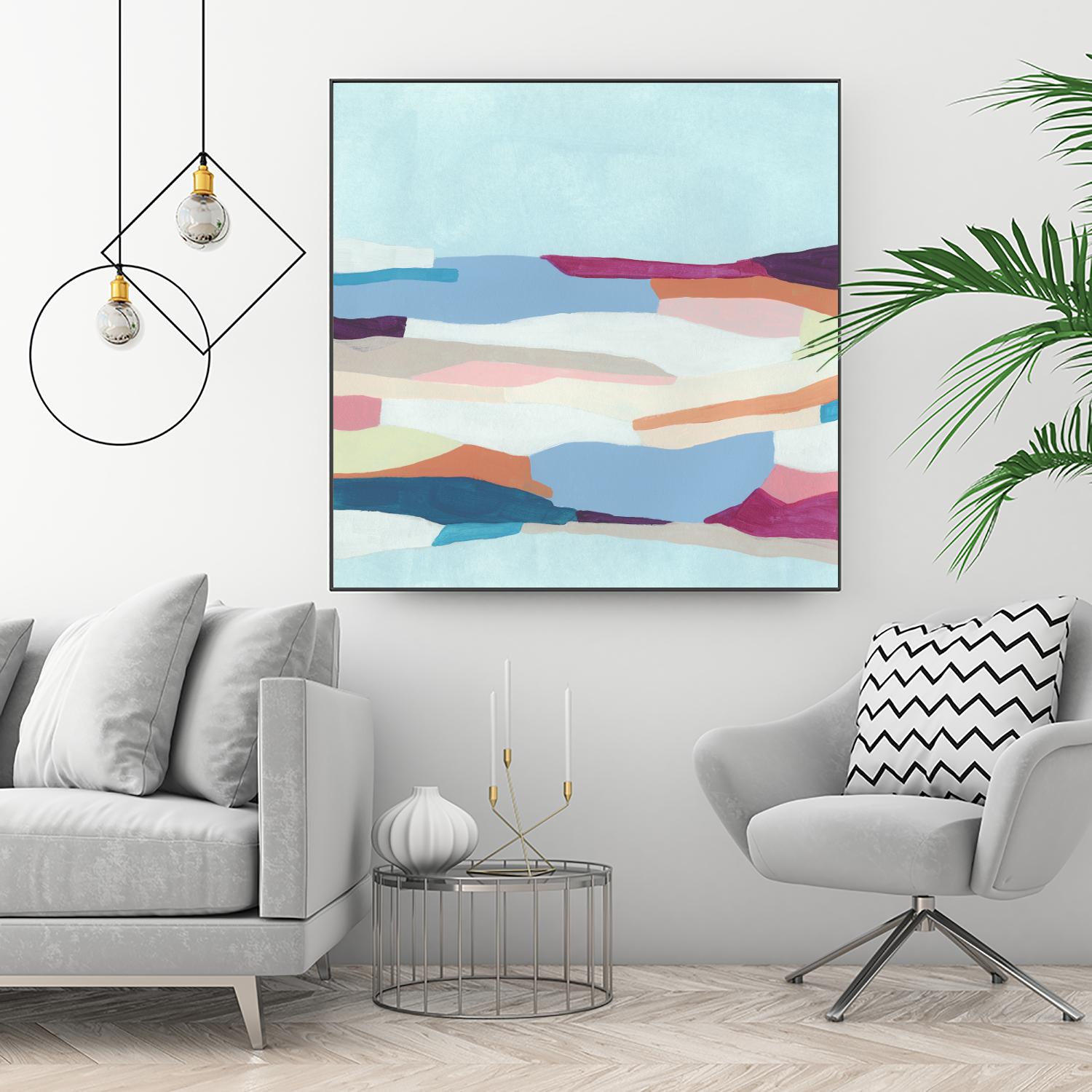 UA Stratascape I by June Erica Vess on GIANT ART - blue abstract