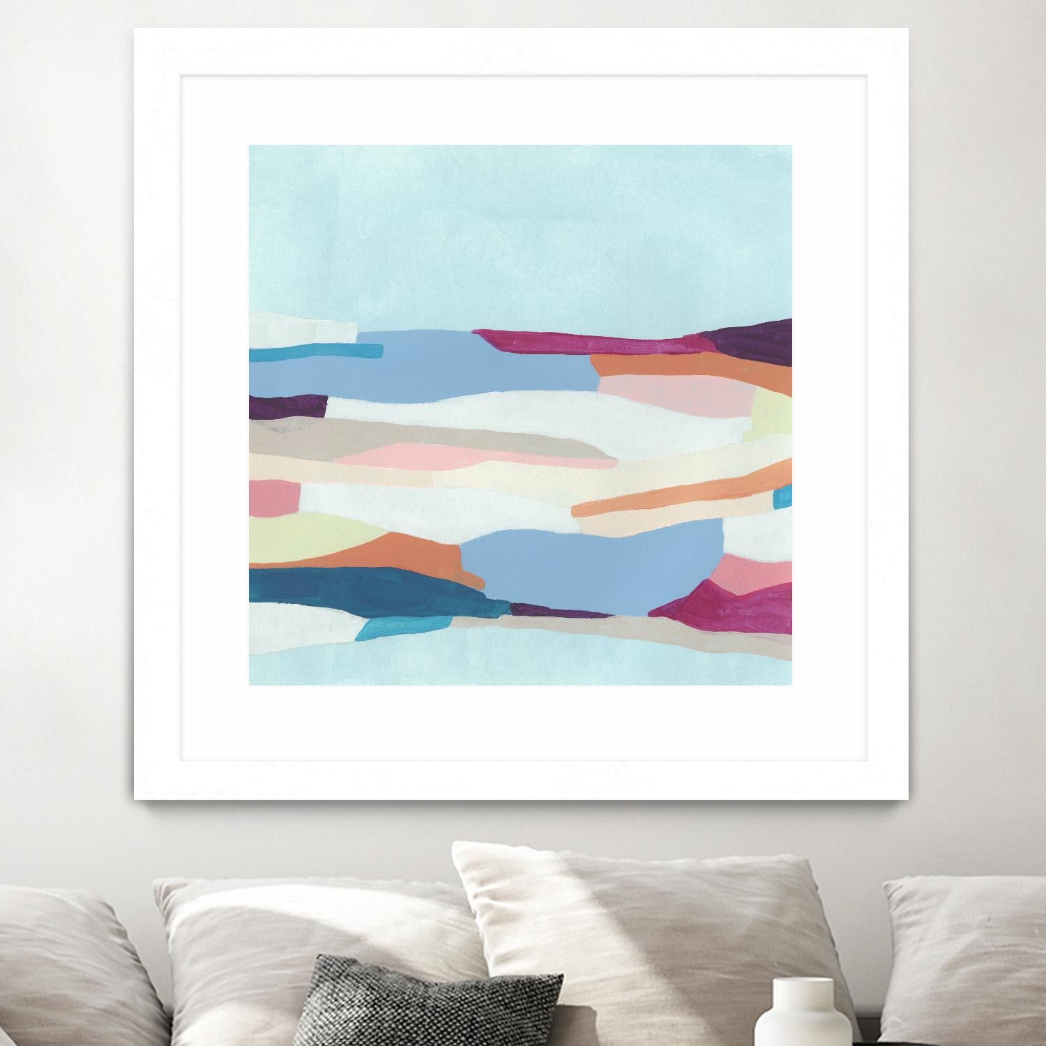 UA Stratascape I by June Erica Vess on GIANT ART - blue abstract