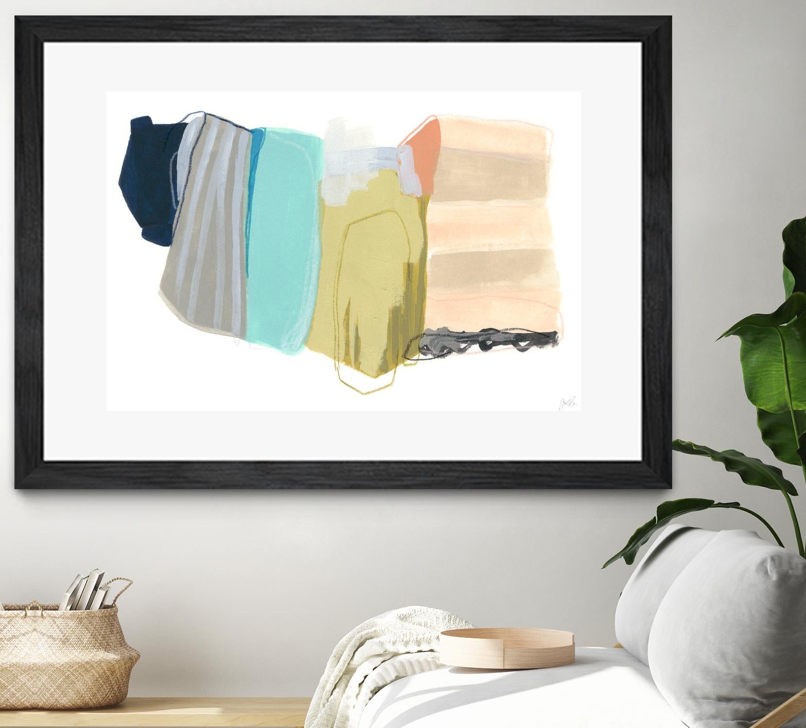 Accordion Fold II by June Erica Vess on GIANT ART - pastels abstract