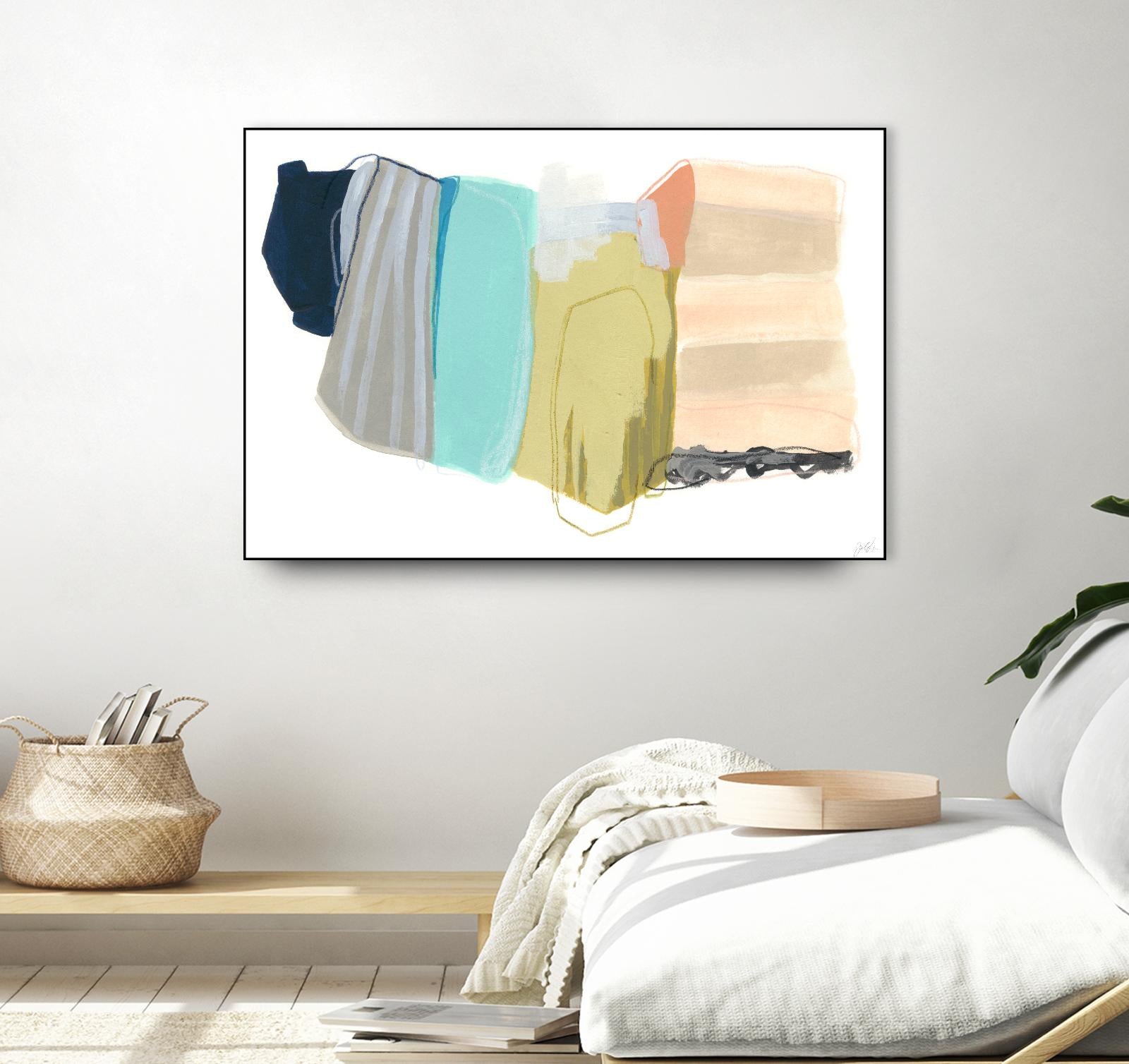 Accordion Fold II by June Erica Vess on GIANT ART - pastels abstract