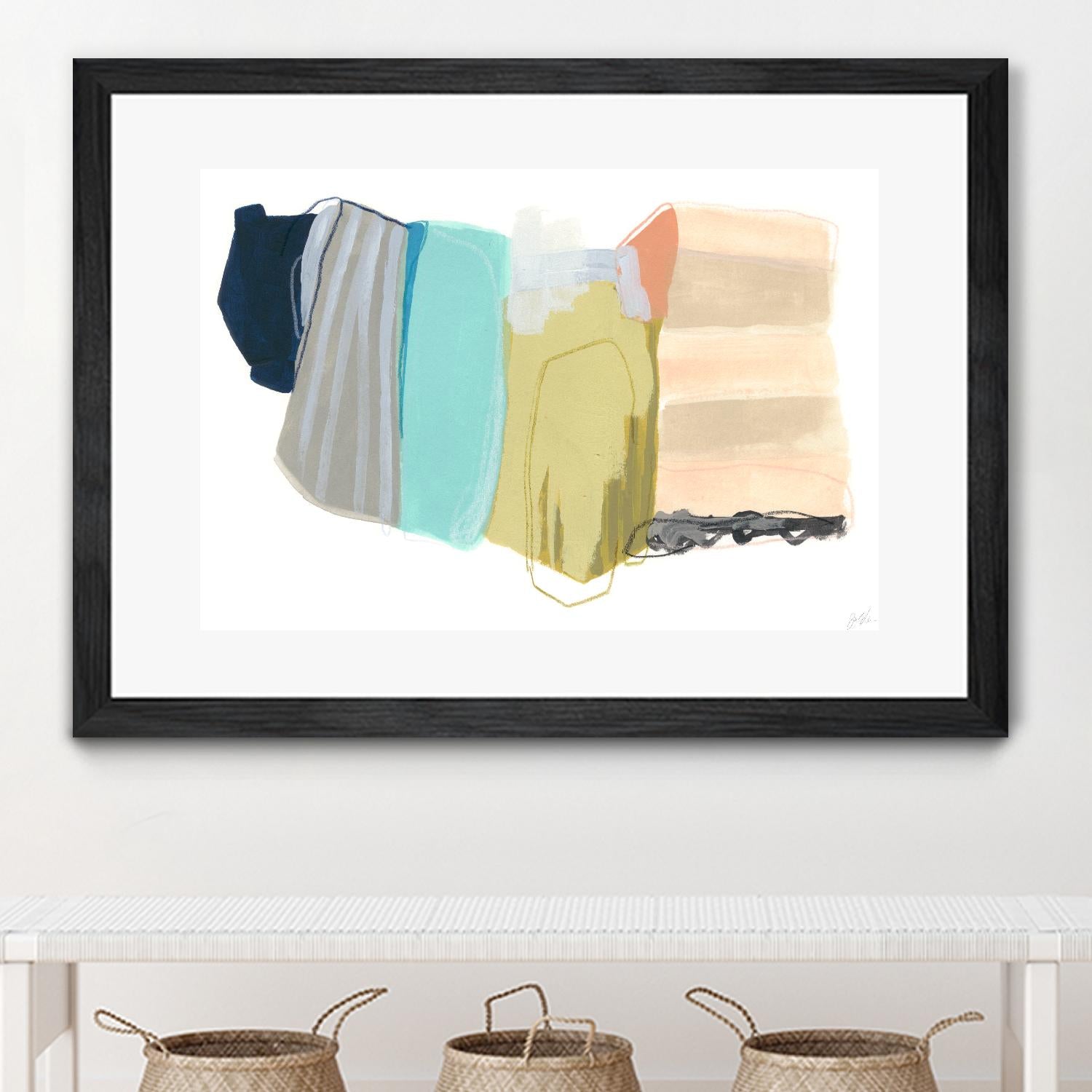 Accordion Fold II by June Erica Vess on GIANT ART - pastels abstract