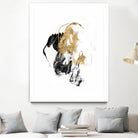 Black & Gold Splash II by Jennifer Goldberger on GIANT ART - metallics abstract