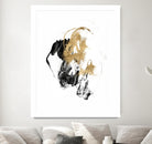 Black & Gold Splash II by Jennifer Goldberger on GIANT ART - metallics abstract