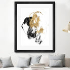 Black & Gold Splash II by Jennifer Goldberger on GIANT ART - metallics abstract