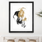Black & Gold Splash II by Jennifer Goldberger on GIANT ART - metallics abstract