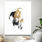 Black & Gold Splash II by Jennifer Goldberger on GIANT ART - metallics abstract