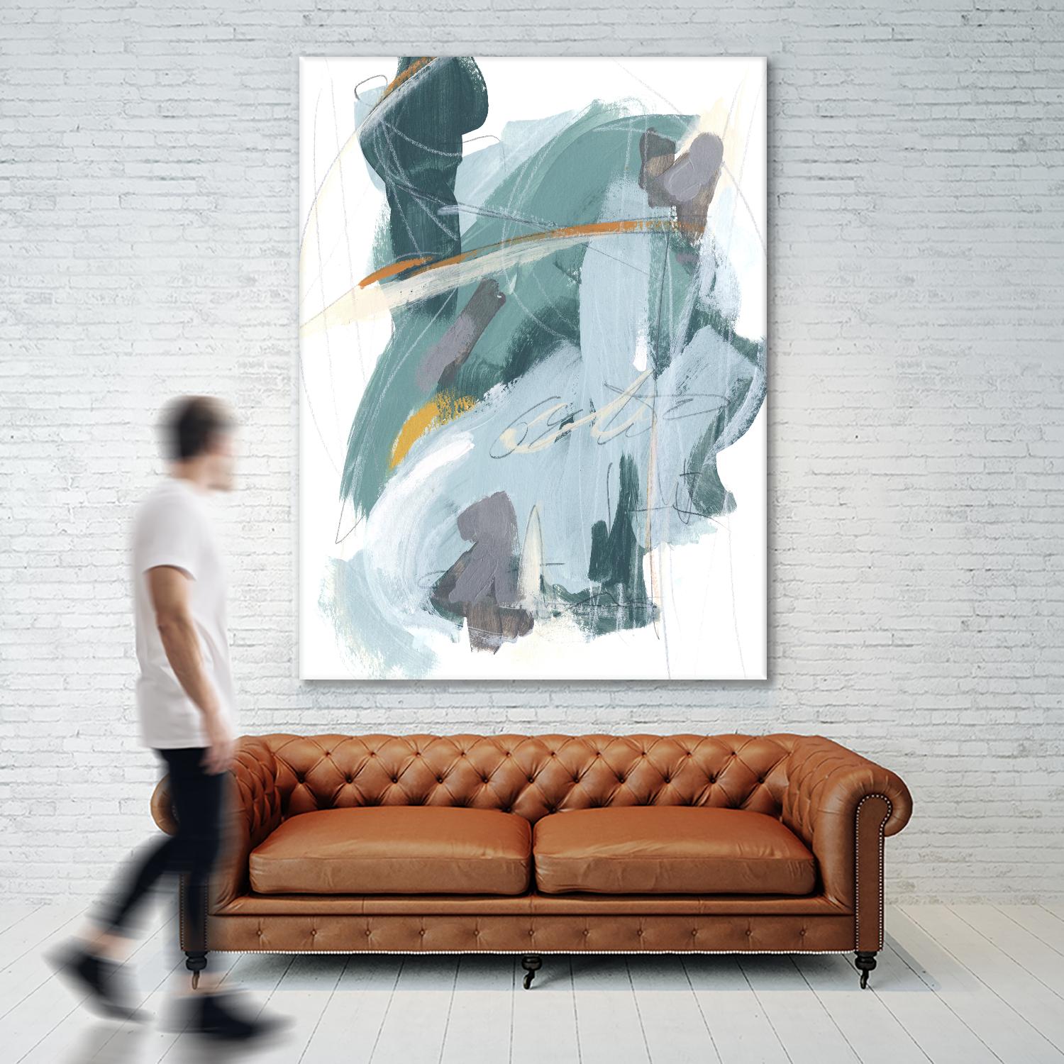 Rhythm Rhapsody IV by June Erica Vess on GIANT ART - blue abstract