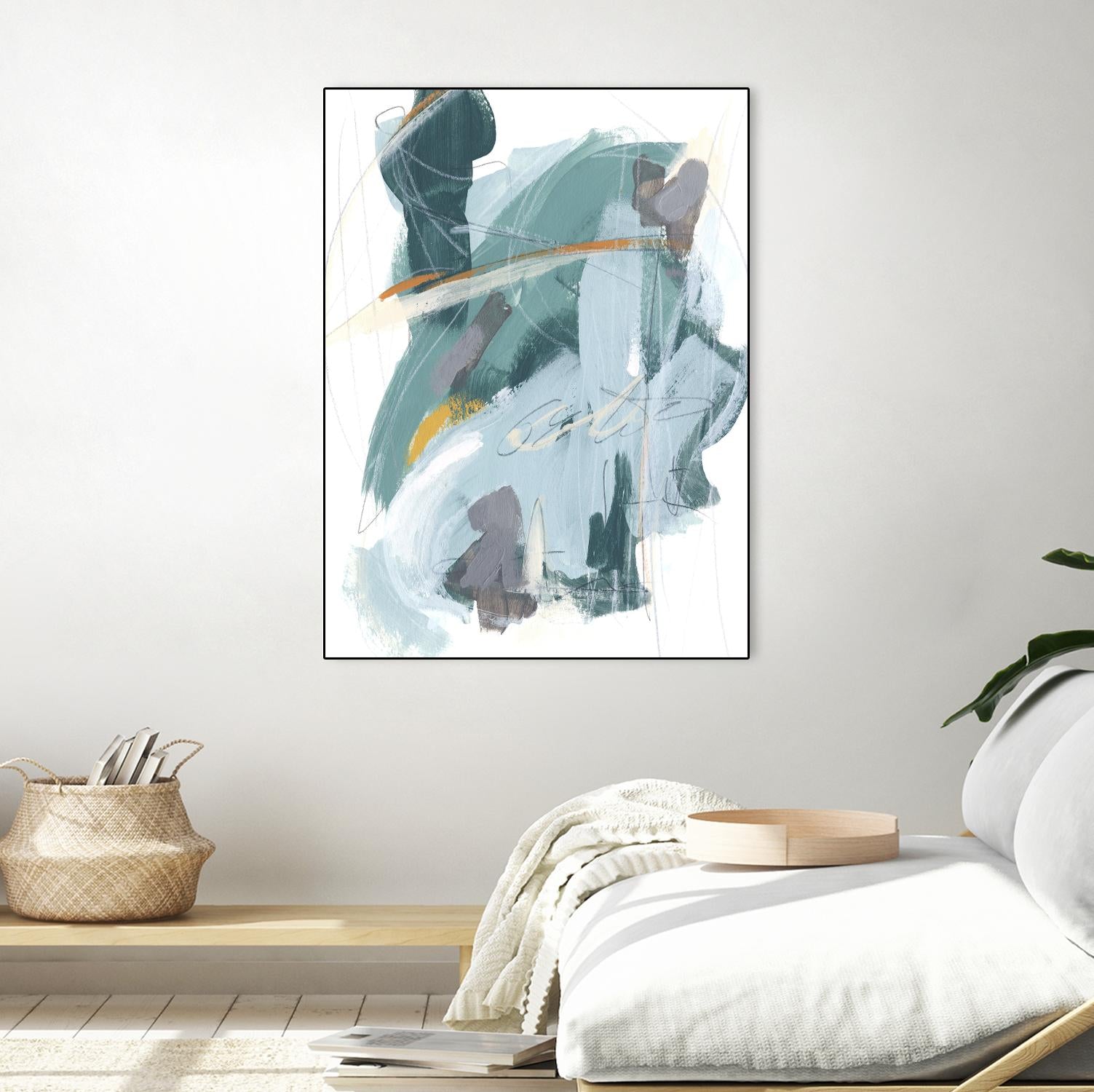 Rhythm Rhapsody IV by June Erica Vess on GIANT ART - blue abstract