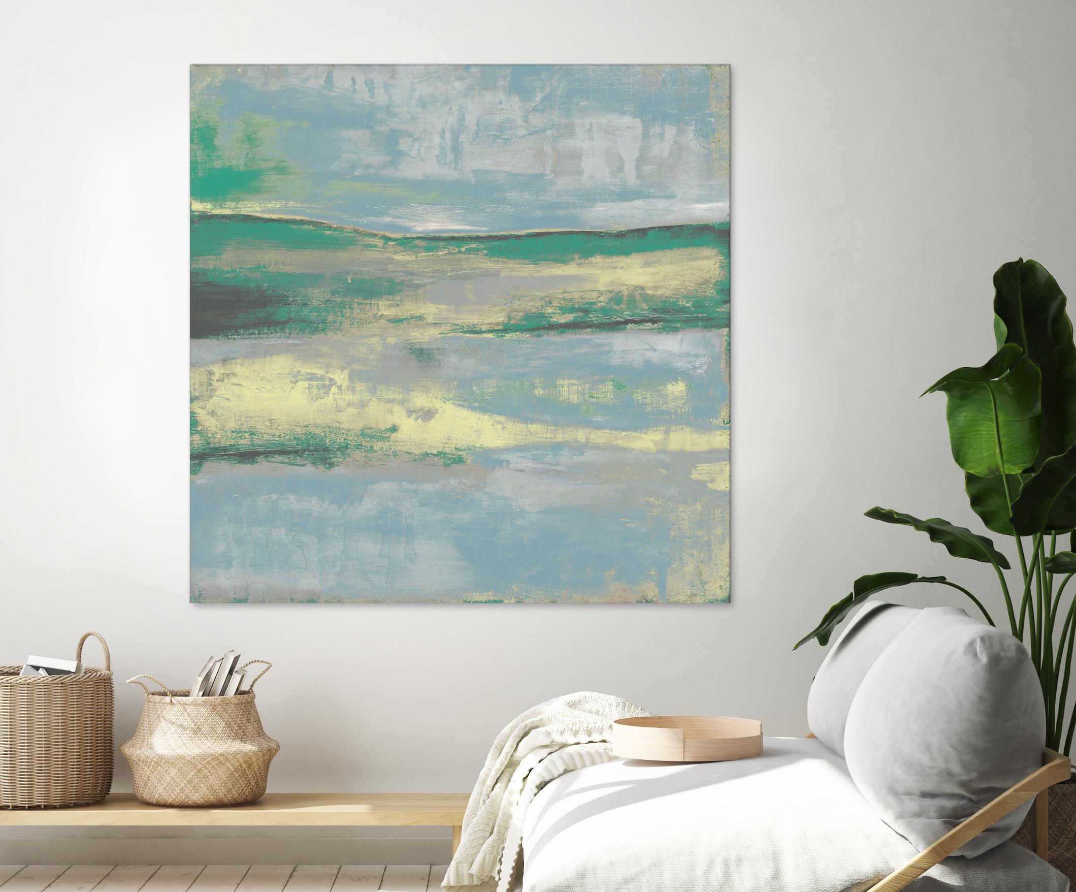 Cool Horizon II by Jennifer Goldberger on GIANT ART - green sea scene