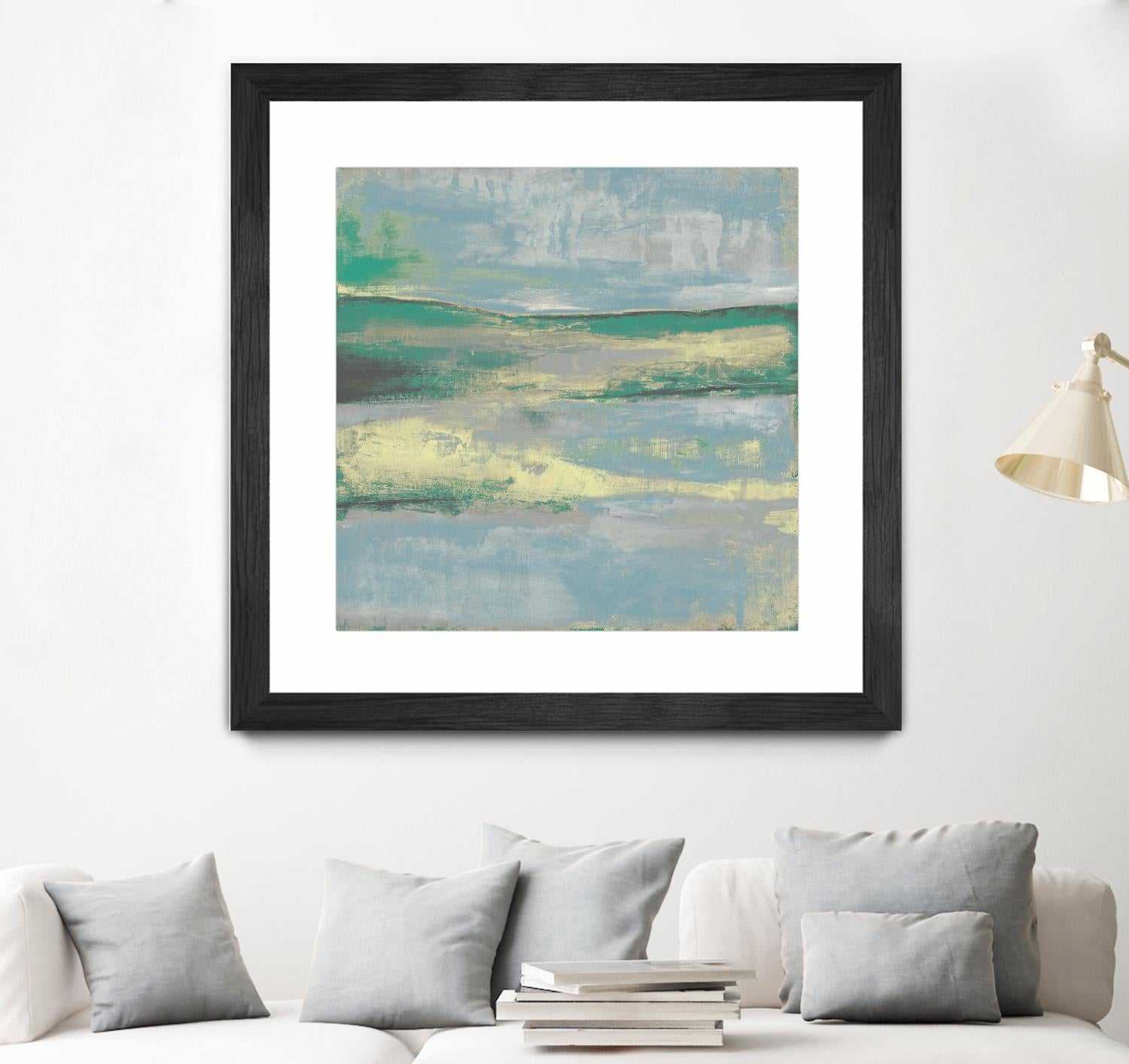 Cool Horizon II by Jennifer Goldberger on GIANT ART - green sea scene