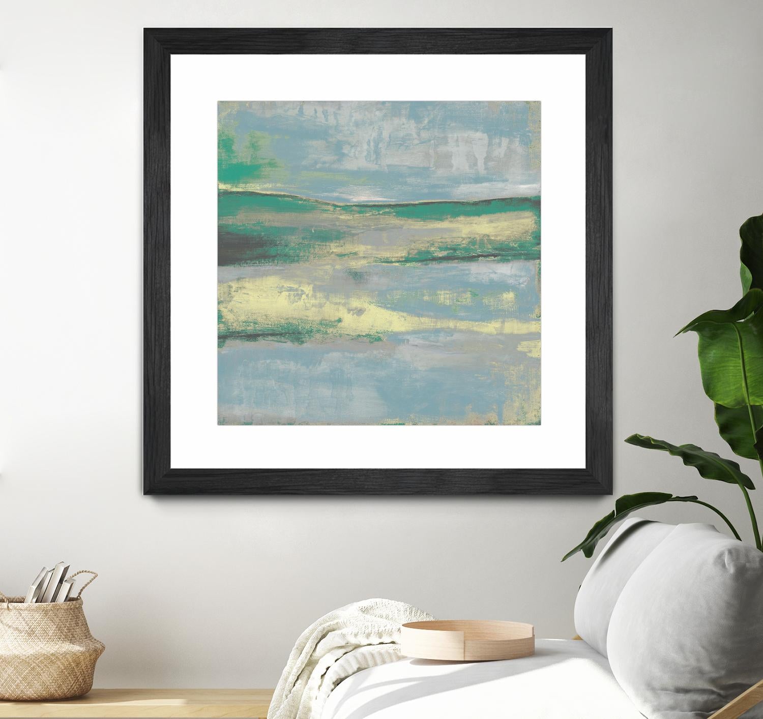 Cool Horizon II by Jennifer Goldberger on GIANT ART - green sea scene