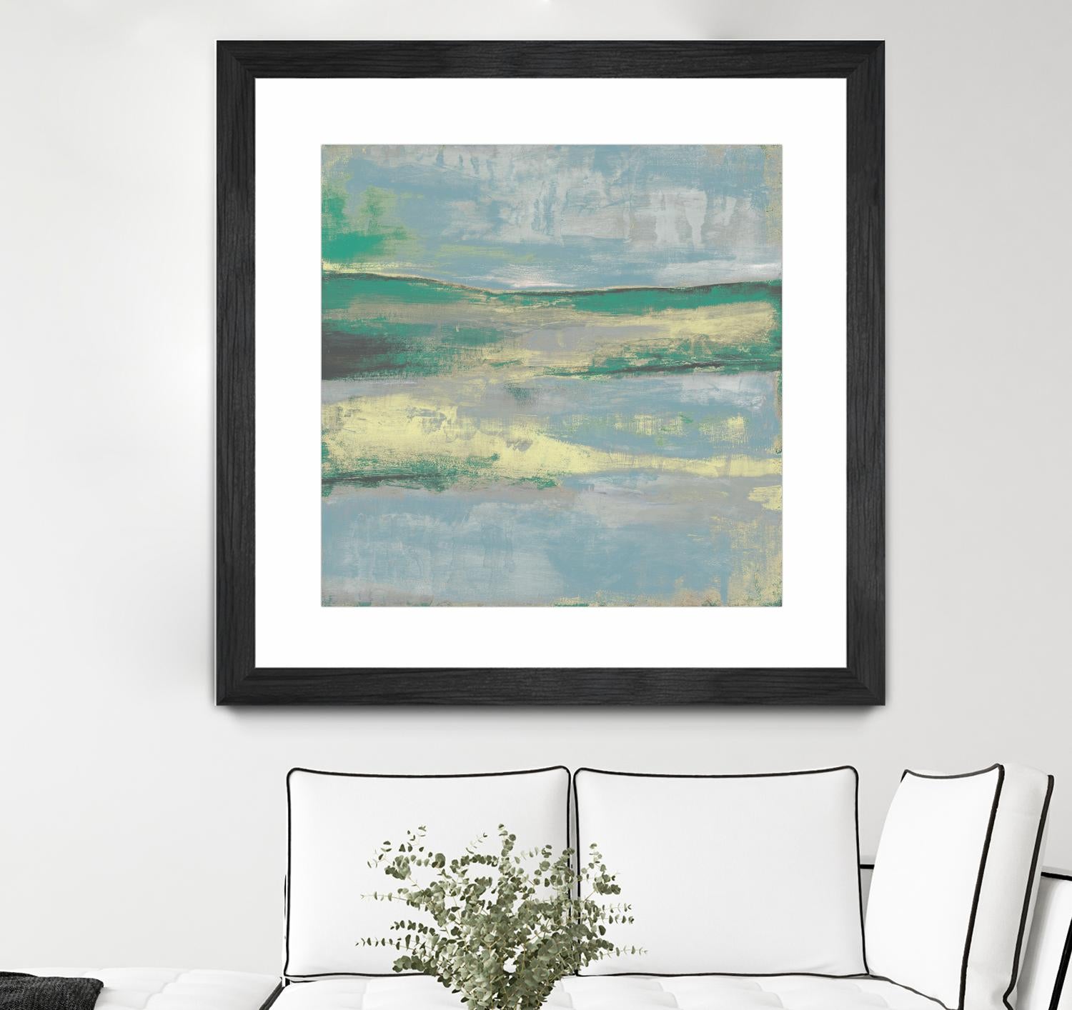 Cool Horizon II by Jennifer Goldberger on GIANT ART - green sea scene